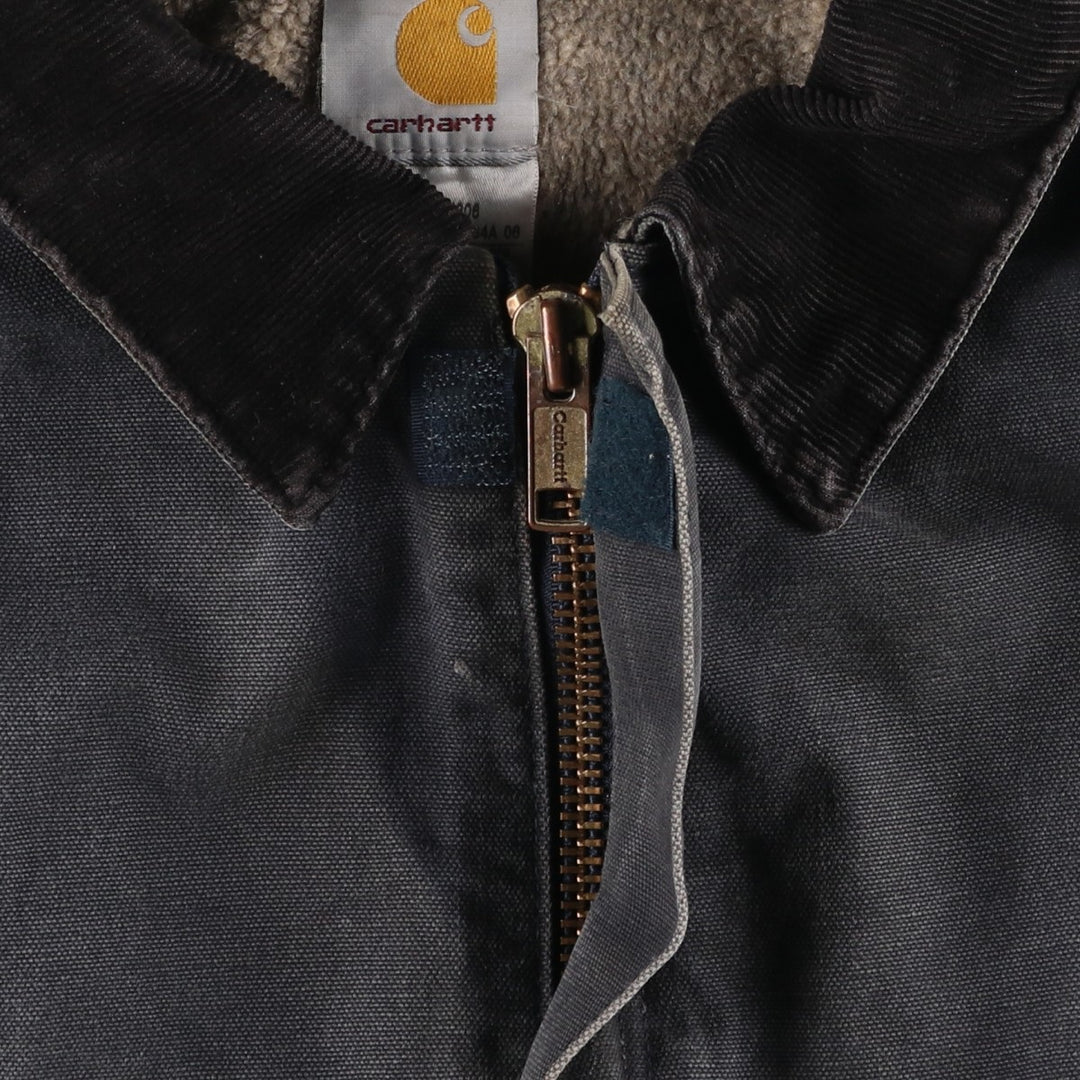 Carhartt Traditional Padded Duck Work Jacket, Men's Size L cotton Charcoal Vintage Second Hand