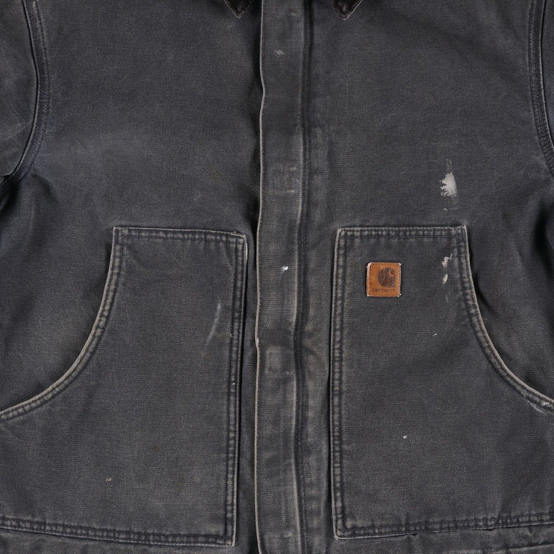 Carhartt Traditional Padded Duck Work Jacket, Men's Size L cotton Charcoal Vintage Second Hand