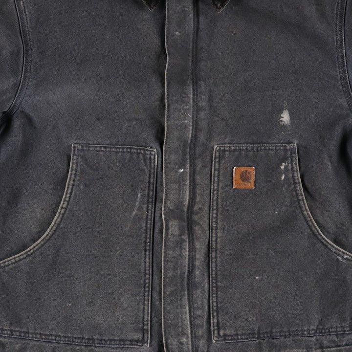 Carhartt Traditional Padded Duck Work Jacket, Men's Size L cotton Charcoal Vintage Second Hand