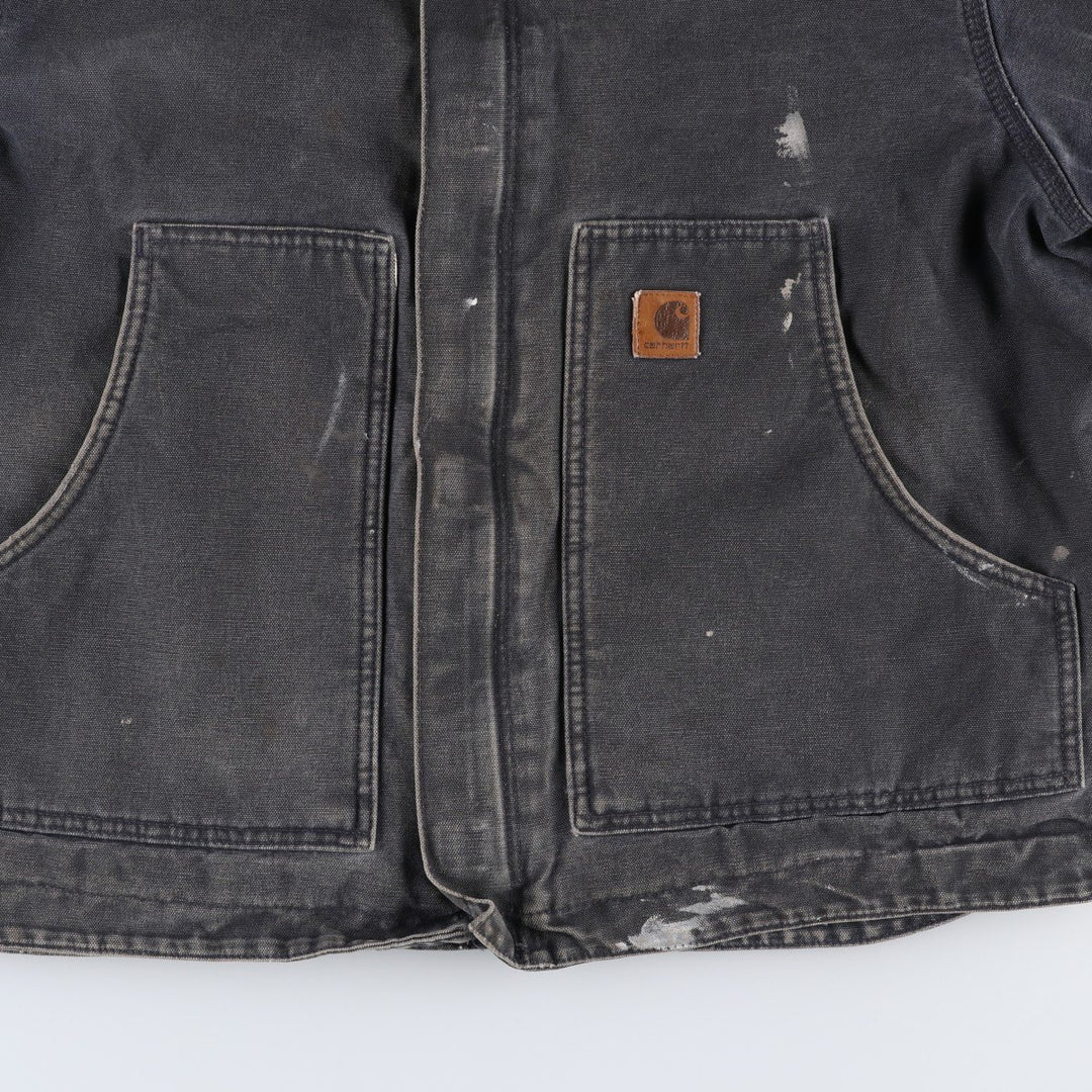 Carhartt Traditional Padded Duck Work Jacket, Men's Size L cotton Charcoal Vintage Second Hand