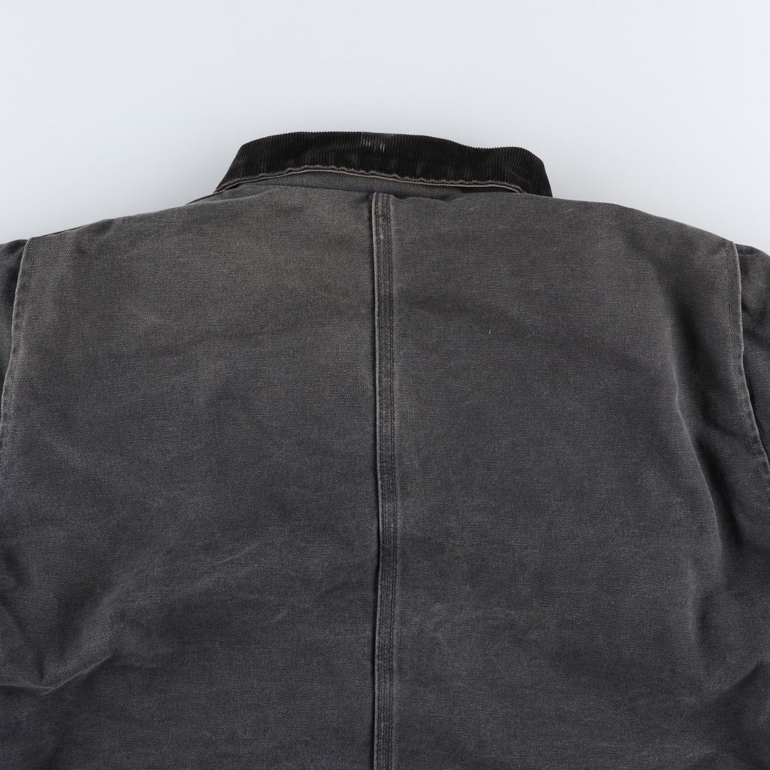 Carhartt Traditional Padded Duck Work Jacket, Men's Size L cotton Charcoal Vintage Second Hand