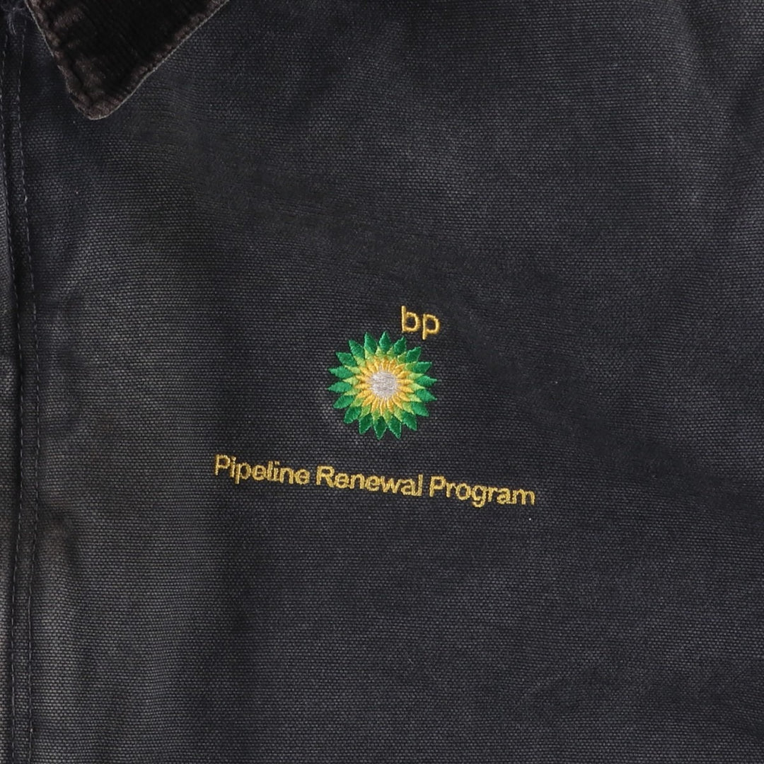 2000'S Carhartt Traditional Padded Duck Work Jacket, Men's XXL cotton Charcoal Vintage Second Hand