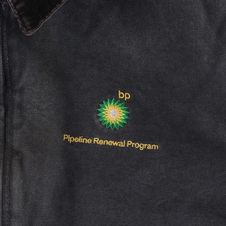 2000'S Carhartt Traditional Padded Duck Work Jacket, Men's XXL cotton Charcoal Vintage Second Hand