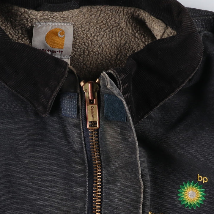 2000'S Carhartt Traditional Padded Duck Work Jacket, Men's XXL cotton Charcoal Vintage Second Hand