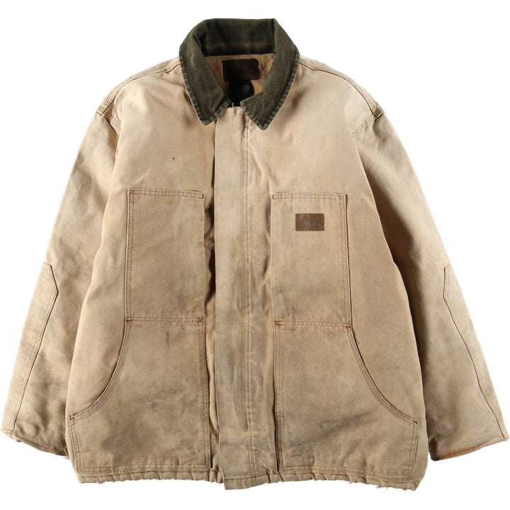 Dickies padded duck work jacket, men's size XL. cotton Beige type Vintage Second Hand