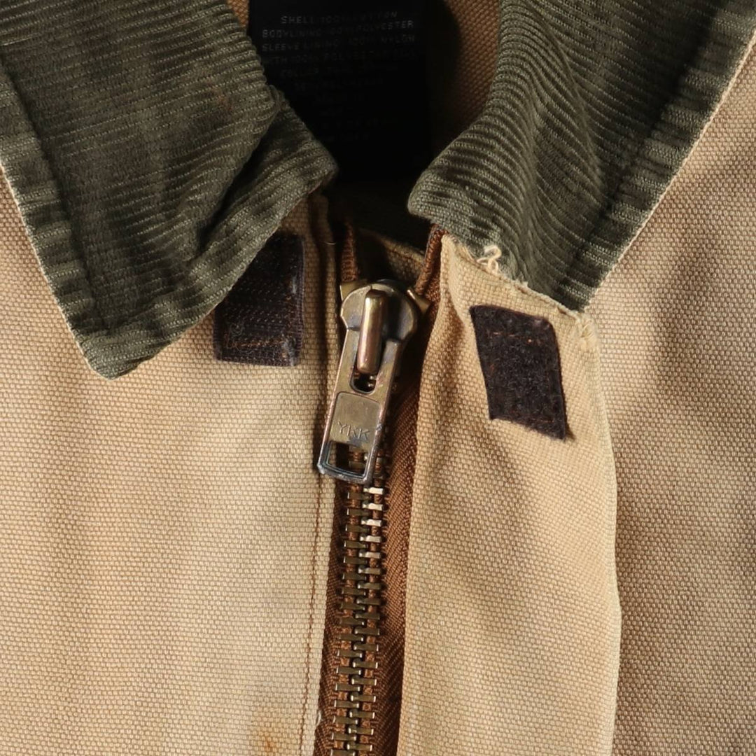Dickies padded duck work jacket, men's size XL. cotton Beige type Vintage Second Hand