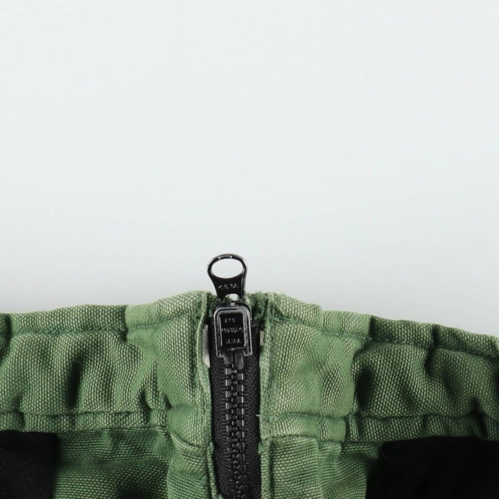 1990'S J.Crew Duck Work Jacket, Men's Size L (approx.), Vintage cotton green type Vintage Second Hand