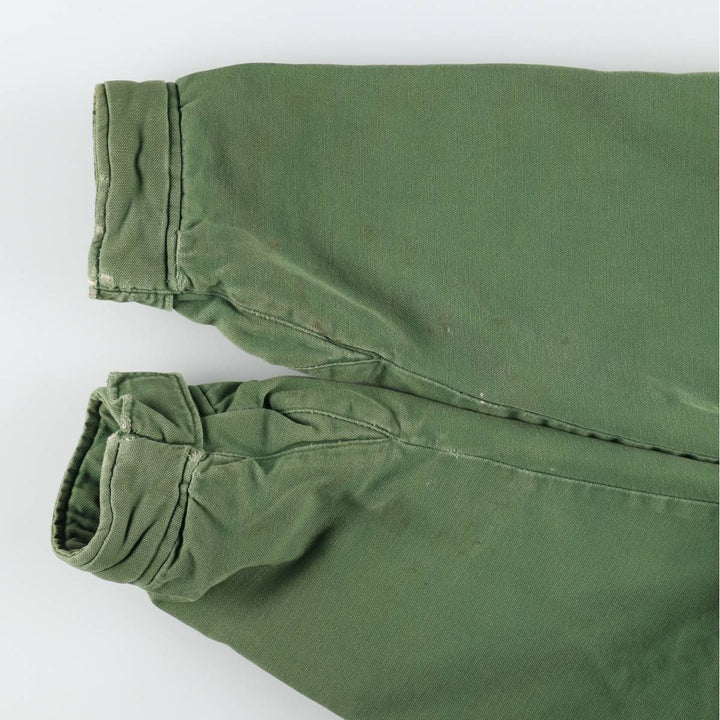 1990'S J.Crew Duck Work Jacket, Men's Size L (approx.), Vintage cotton green type Vintage Second Hand