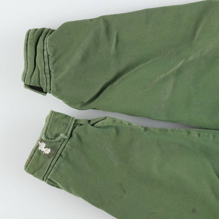 1990'S J.Crew Duck Work Jacket, Men's Size L (approx.), Vintage cotton green type Vintage Second Hand