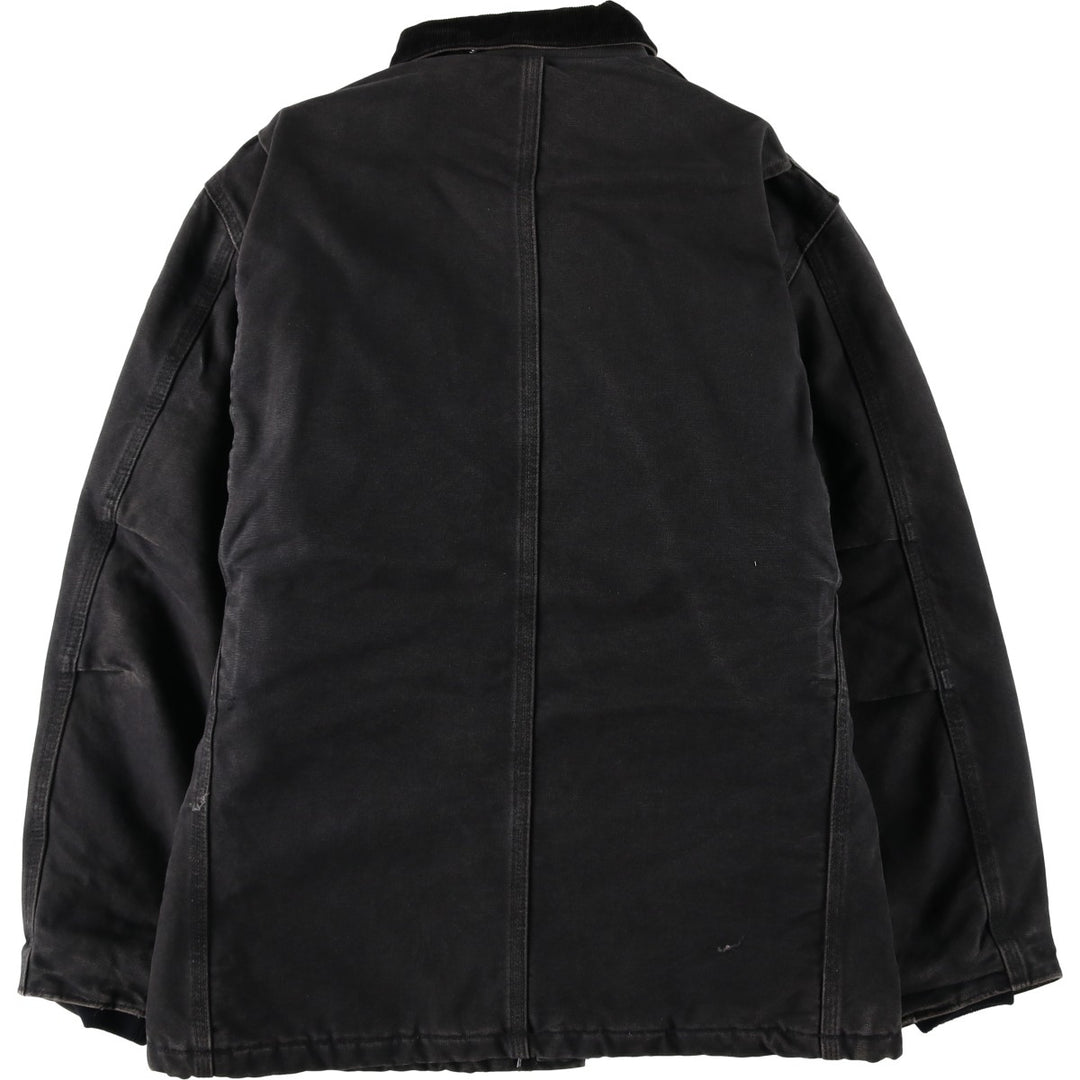 2000'S Carhartt Traditional Coat, Padded Duck Work Jacket, Men's Size S (approx.) cotton black type Vintage Second Hand