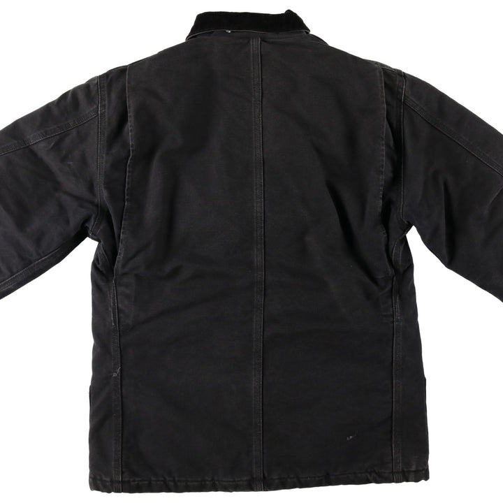 2000'S Carhartt Traditional Coat, Padded Duck Work Jacket, Men's Size S (approx.) cotton black type Vintage Second Hand