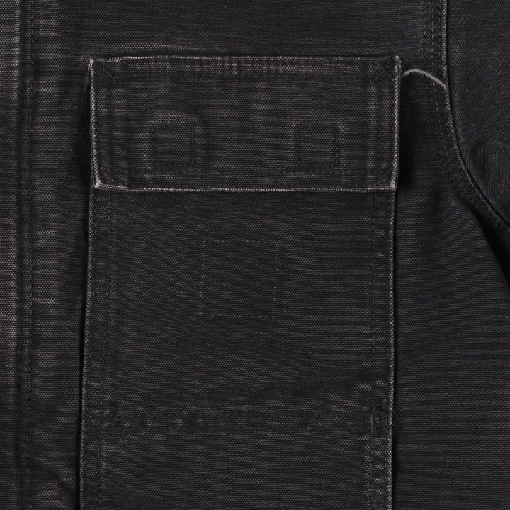 2000'S Carhartt Traditional Coat, Padded Duck Work Jacket, Men's Size S (approx.) cotton black type Vintage Second Hand