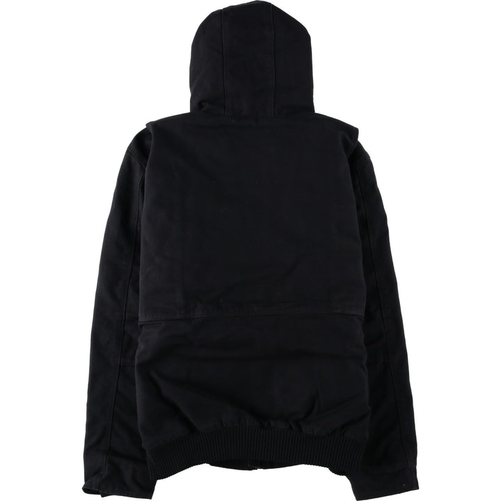 Carhartt FULL SWING Active Jacket, Padded Duck Full-Zip Hoodie, Men's Size L (approx.) cotton black type Vintage Second Hand