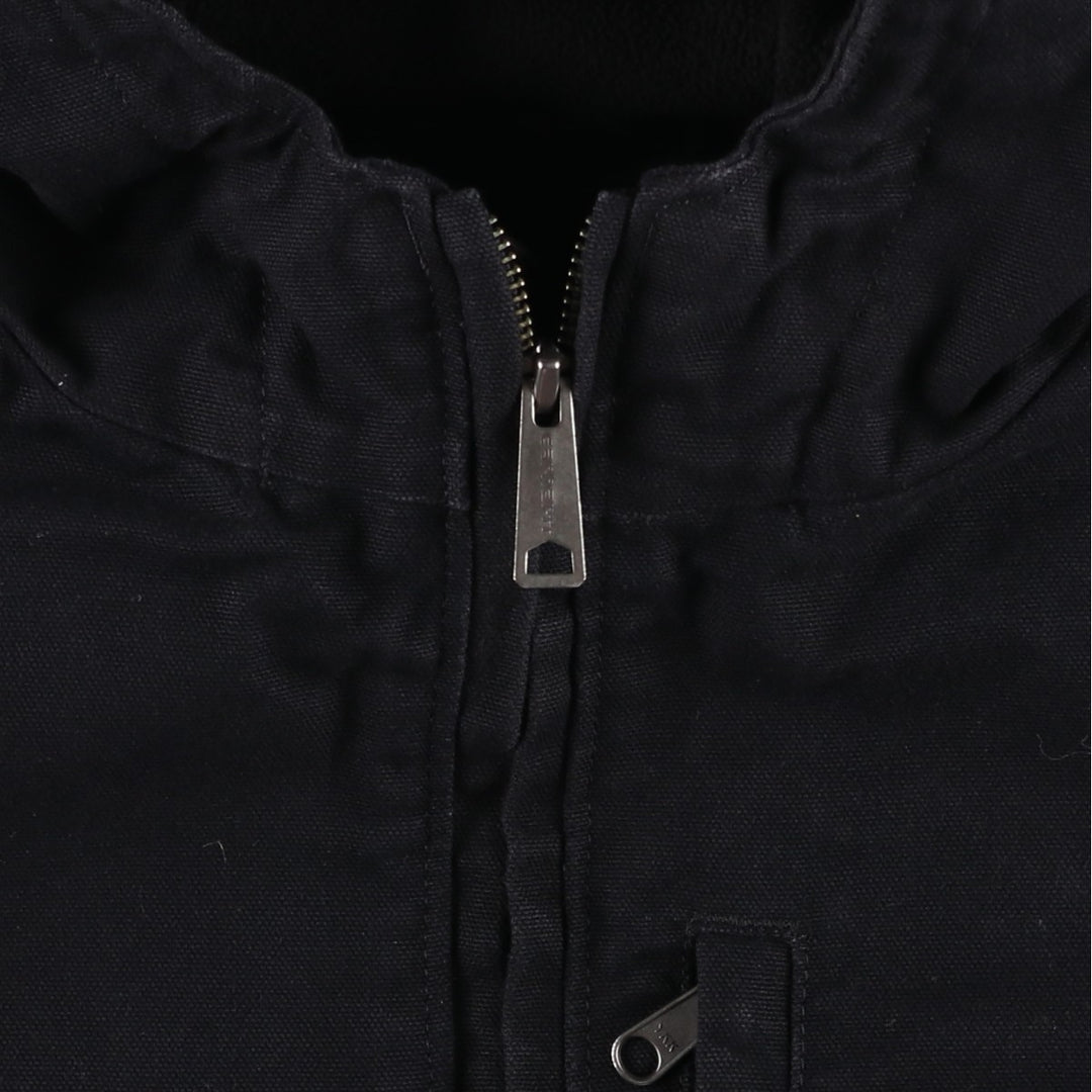 Carhartt FULL SWING Active Jacket, Padded Duck Full-Zip Hoodie, Men's Size L (approx.) cotton black type Vintage Second Hand