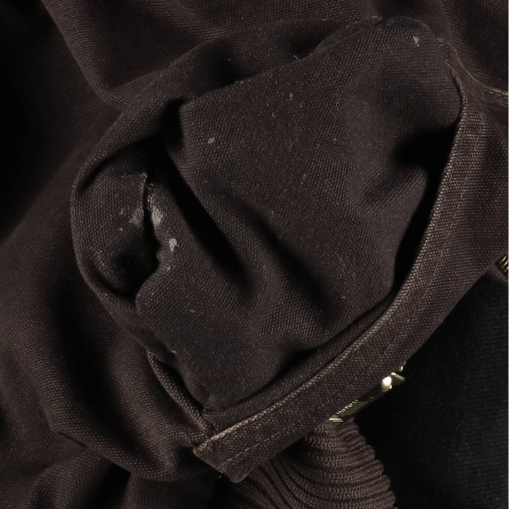 Carhartt Active Jacket, Padded Duck Full-Zip Hoodie, Men's XXL cotton brown type Vintage Second Hand