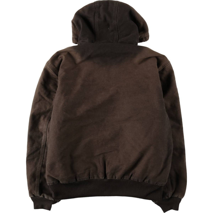Carhartt Active Jacket, Padded Duck Full-Zip Hoodie, Men's Size L cotton brown type Vintage Second Hand