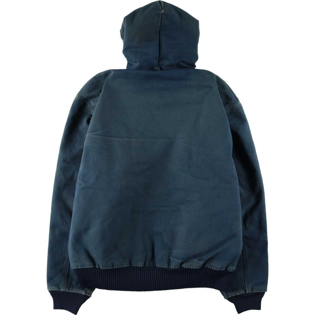 Carhartt Active Jacket, Padded Duck Full-Zip Hoodie, Men's Size L unclear navy blue type Vintage Second Hand
