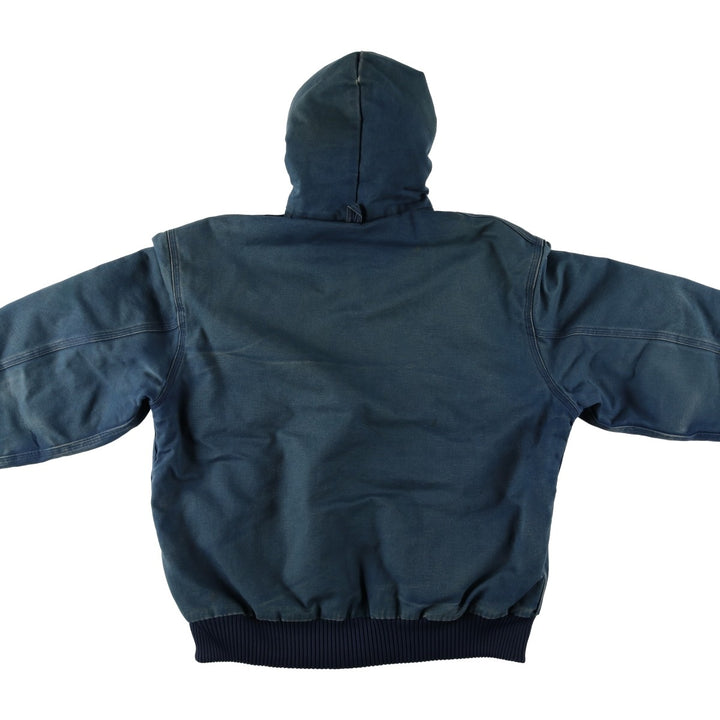 Carhartt Active Jacket, Padded Duck Full-Zip Hoodie, Men's Size L unclear navy blue type Vintage Second Hand