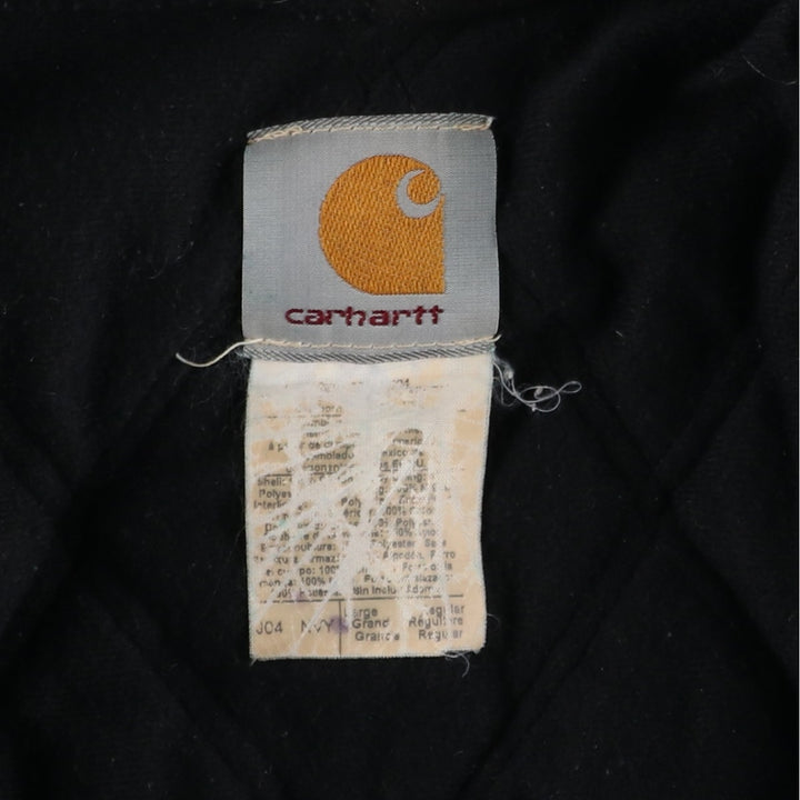 Carhartt Active Jacket, Padded Duck Full-Zip Hoodie, Men's Size L unclear navy blue type Vintage Second Hand