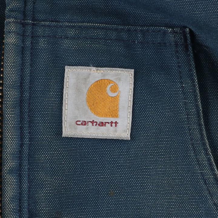 Carhartt Active Jacket, Padded Duck Full-Zip Hoodie, Men's Size L unclear navy blue type Vintage Second Hand
