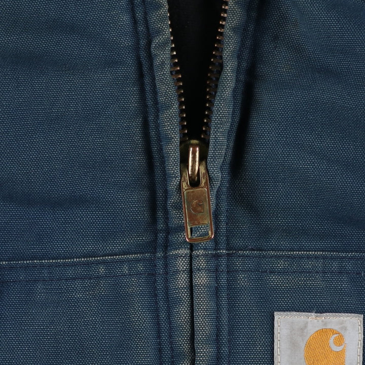 Carhartt Active Jacket, Padded Duck Full-Zip Hoodie, Men's Size L unclear navy blue type Vintage Second Hand