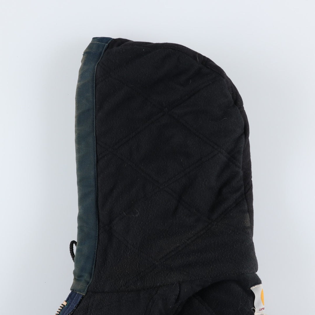 Carhartt Active Jacket, Padded Duck Full-Zip Hoodie, Men's Size L unclear navy blue type Vintage Second Hand
