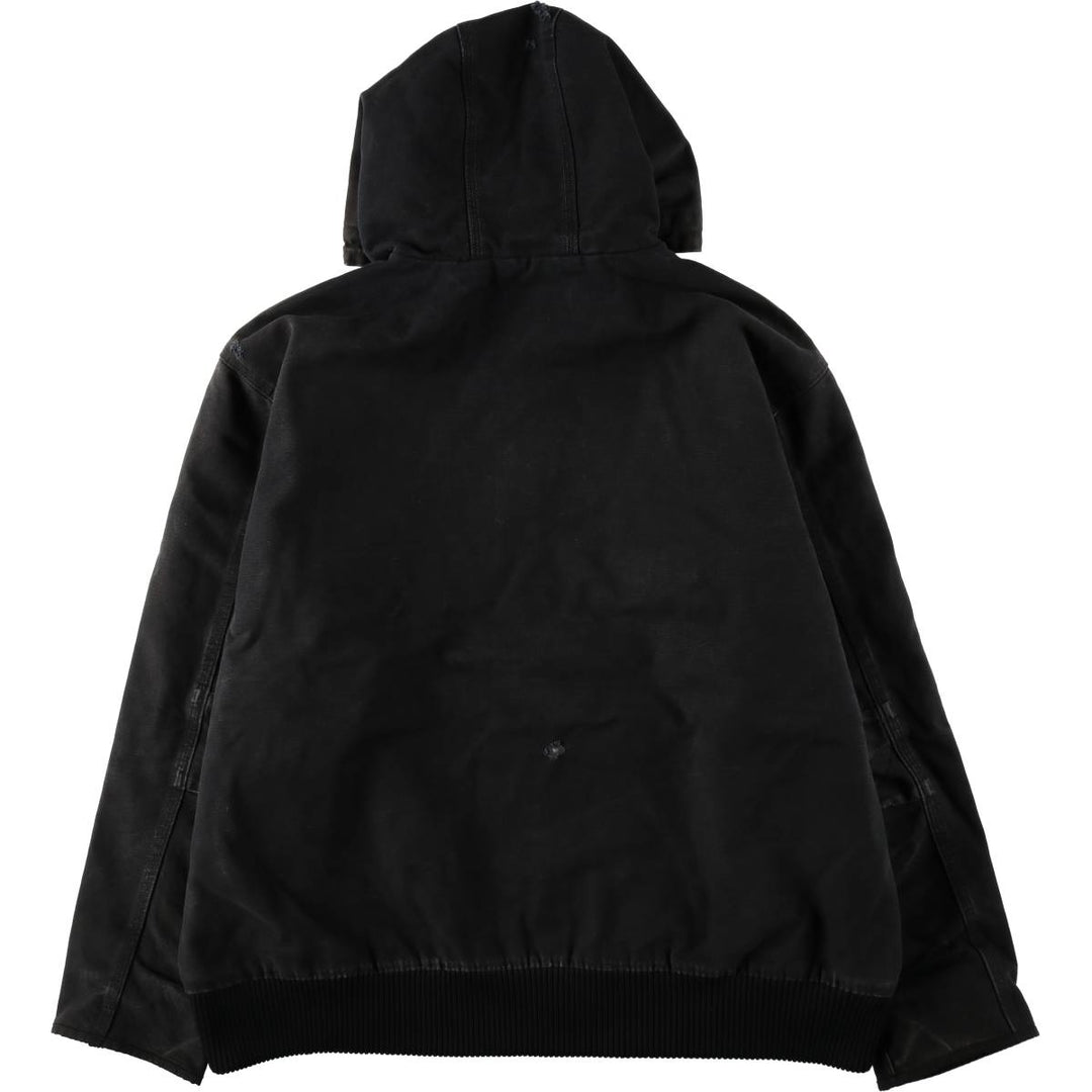 Carhartt Active Jacket, Padded Duck Full-Zip Hoodie, Men's XXL cotton black type Vintage Second Hand