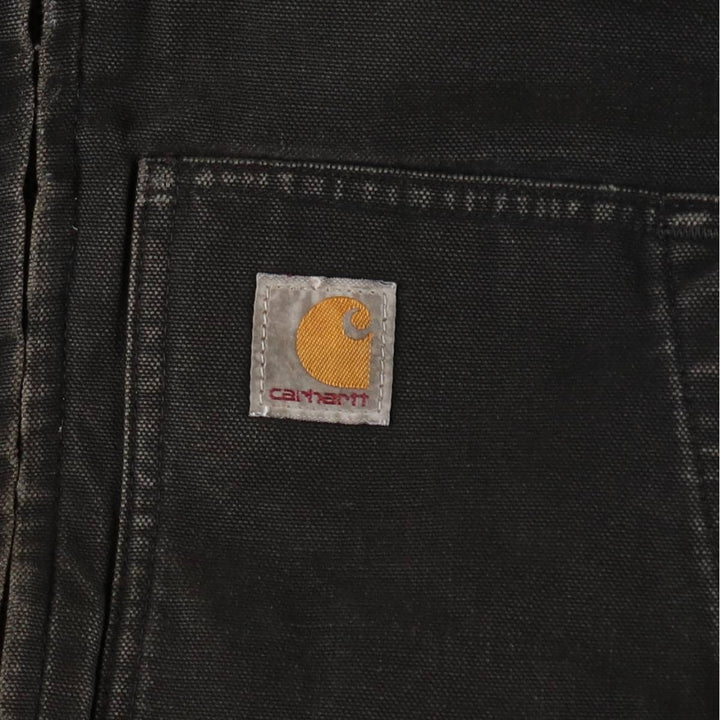 Carhartt Active Jacket, Padded Duck Full-Zip Hoodie, Men's XXL cotton black type Vintage Second Hand