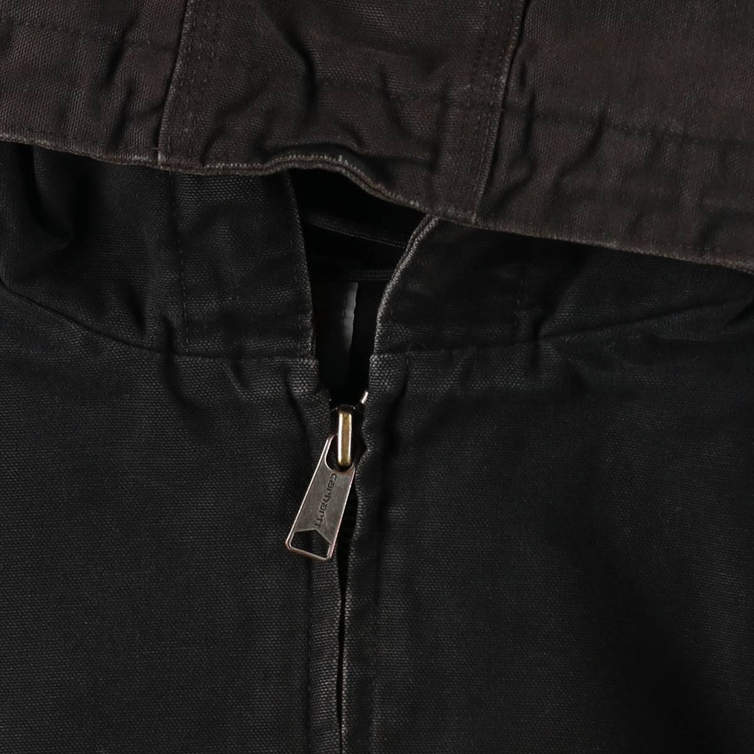 Carhartt Active Jacket, Padded Duck Full-Zip Hoodie, Men's XXL cotton black type Vintage Second Hand