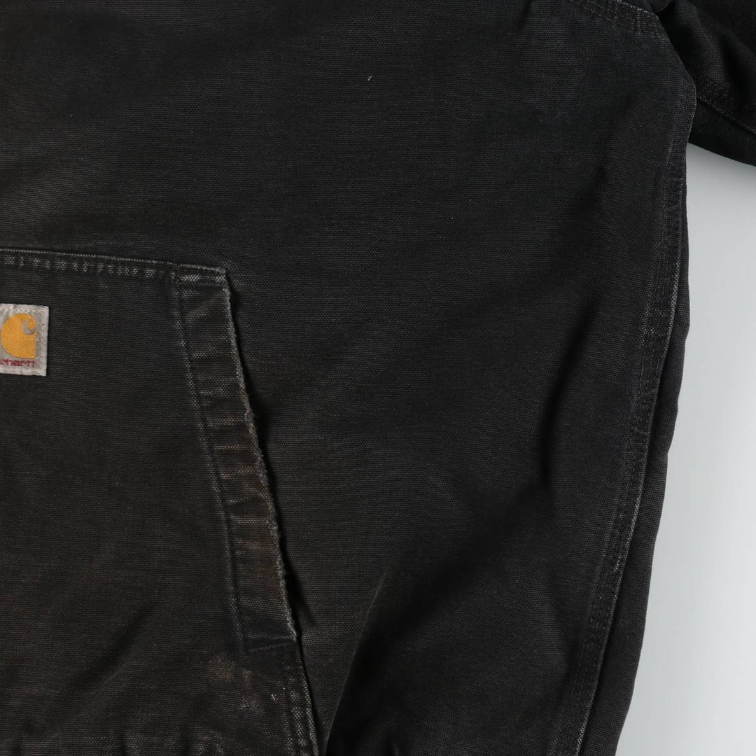 Carhartt Active Jacket, Padded Duck Full-Zip Hoodie, Men's XXL cotton black type Vintage Second Hand