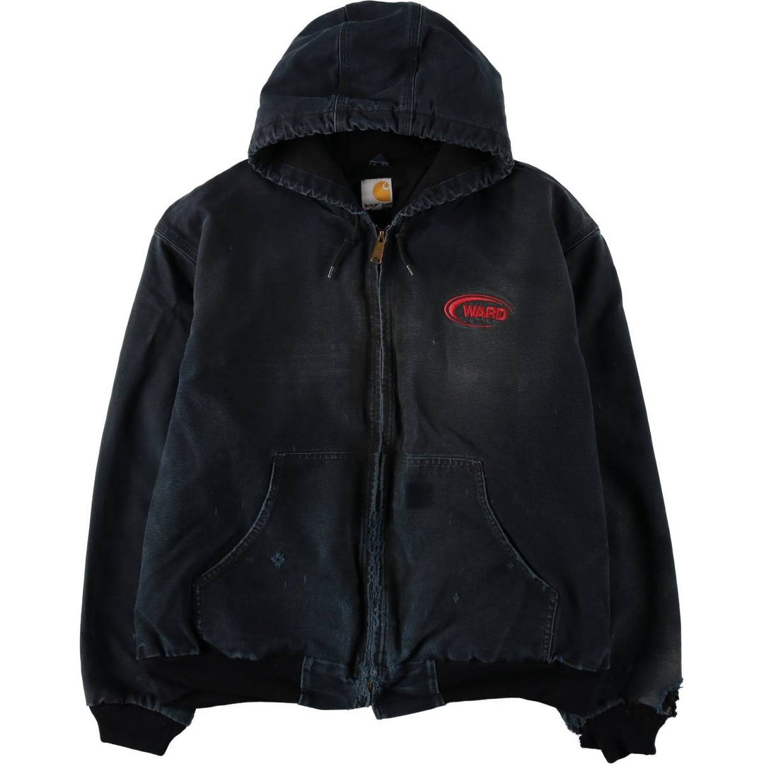 Carhartt Active Jacket Duck Full Zip Parka Made in USA Men's XXL cotton black type Vintage Second Hand
