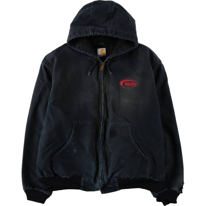 Carhartt Active Jacket Duck Full Zip Parka Made in USA Men's XXL cotton black type Vintage Second Hand