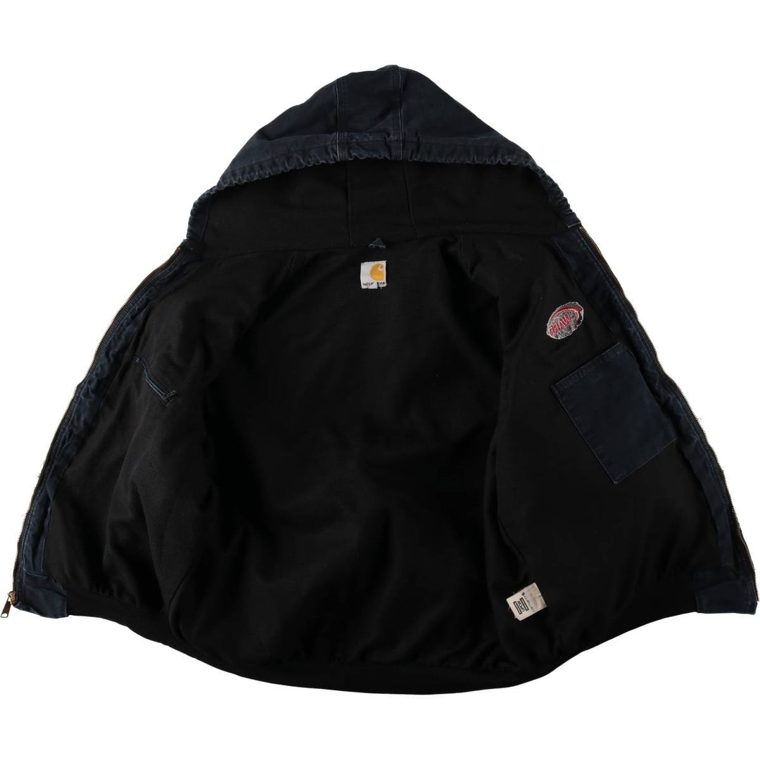 Carhartt Active Jacket Duck Full Zip Parka Made in USA Men's XXL cotton black type Vintage Second Hand
