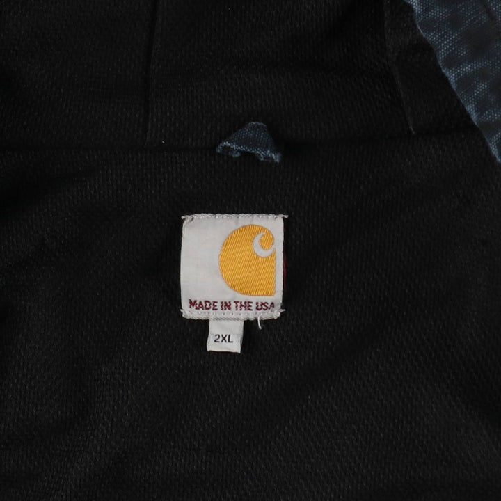 Carhartt Active Jacket Duck Full Zip Parka Made in USA Men's XXL cotton black type Vintage Second Hand