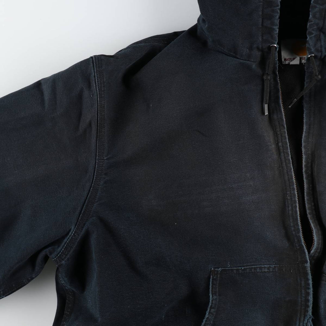 Carhartt Active Jacket Duck Full Zip Parka Made in USA Men's XXL cotton black type Vintage Second Hand