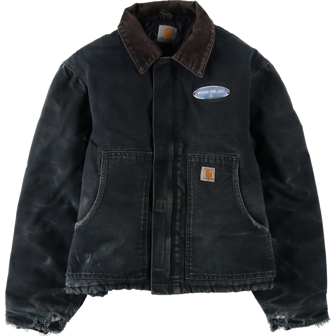 Carhartt Traditional Jacket Duck Work Jacket Men's L size unclear black type Vintage Second Hand