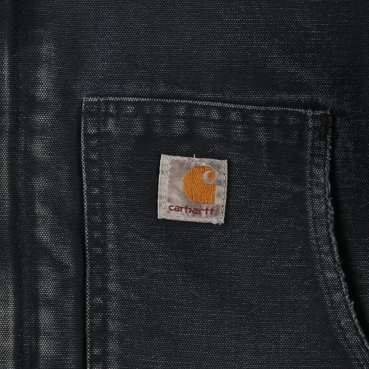 Carhartt Traditional Jacket Duck Work Jacket Men's L size unclear black type Vintage Second Hand