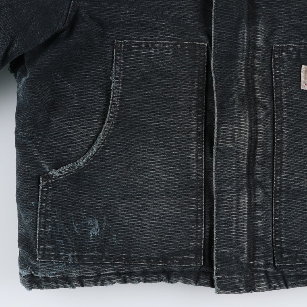 Carhartt Traditional Jacket Duck Work Jacket Men's L size unclear black type Vintage Second Hand