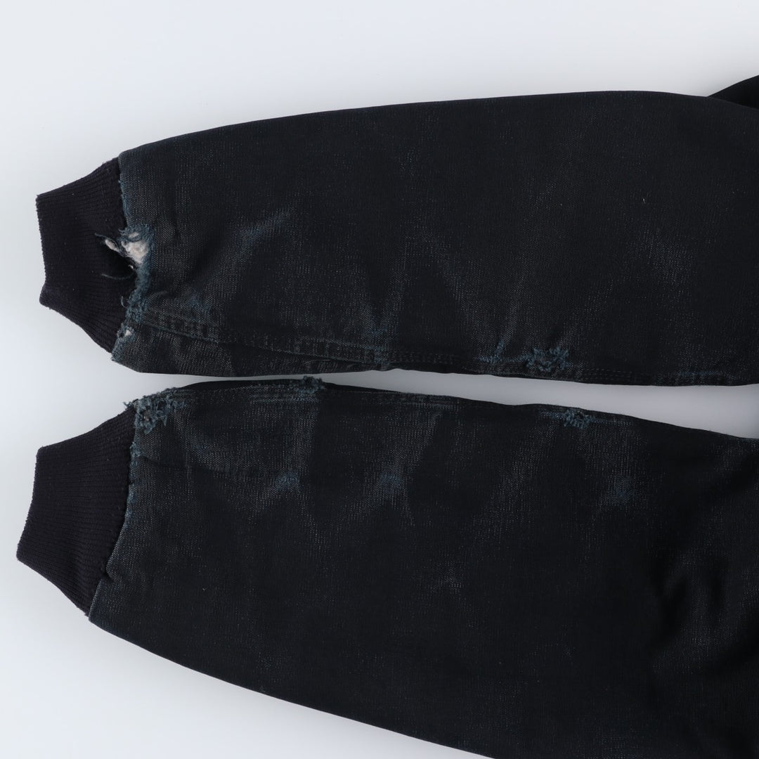 Carhartt Active Jacket, Padded Duck Full-Zip Hoodie, Made in USA, Men's Size L cotton black type Vintage Second Hand
