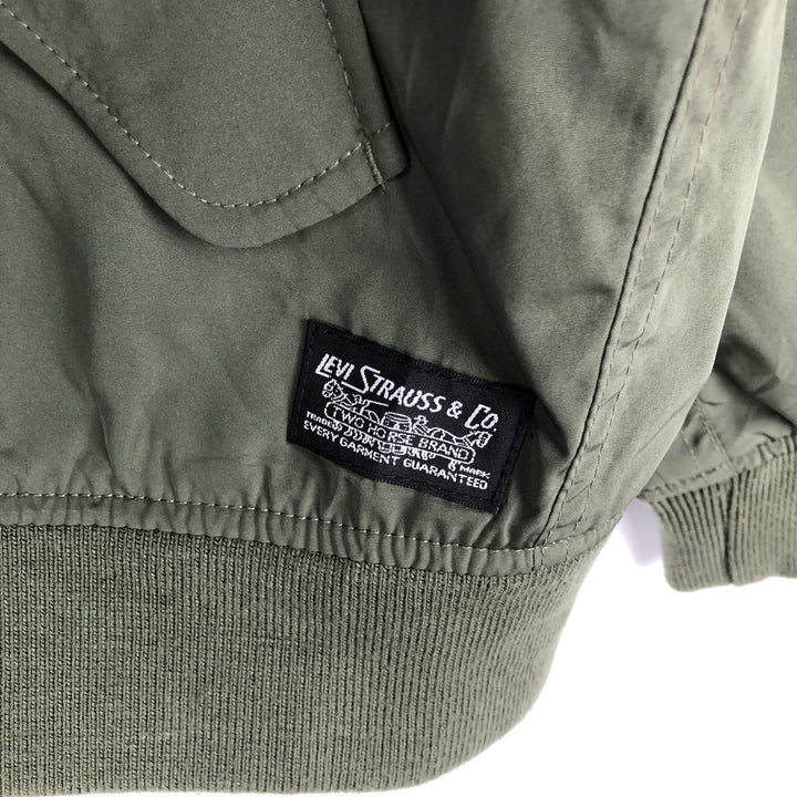 Levi's padded puffer jacket, men's size M polyester Khaki type Vintage Second Hand