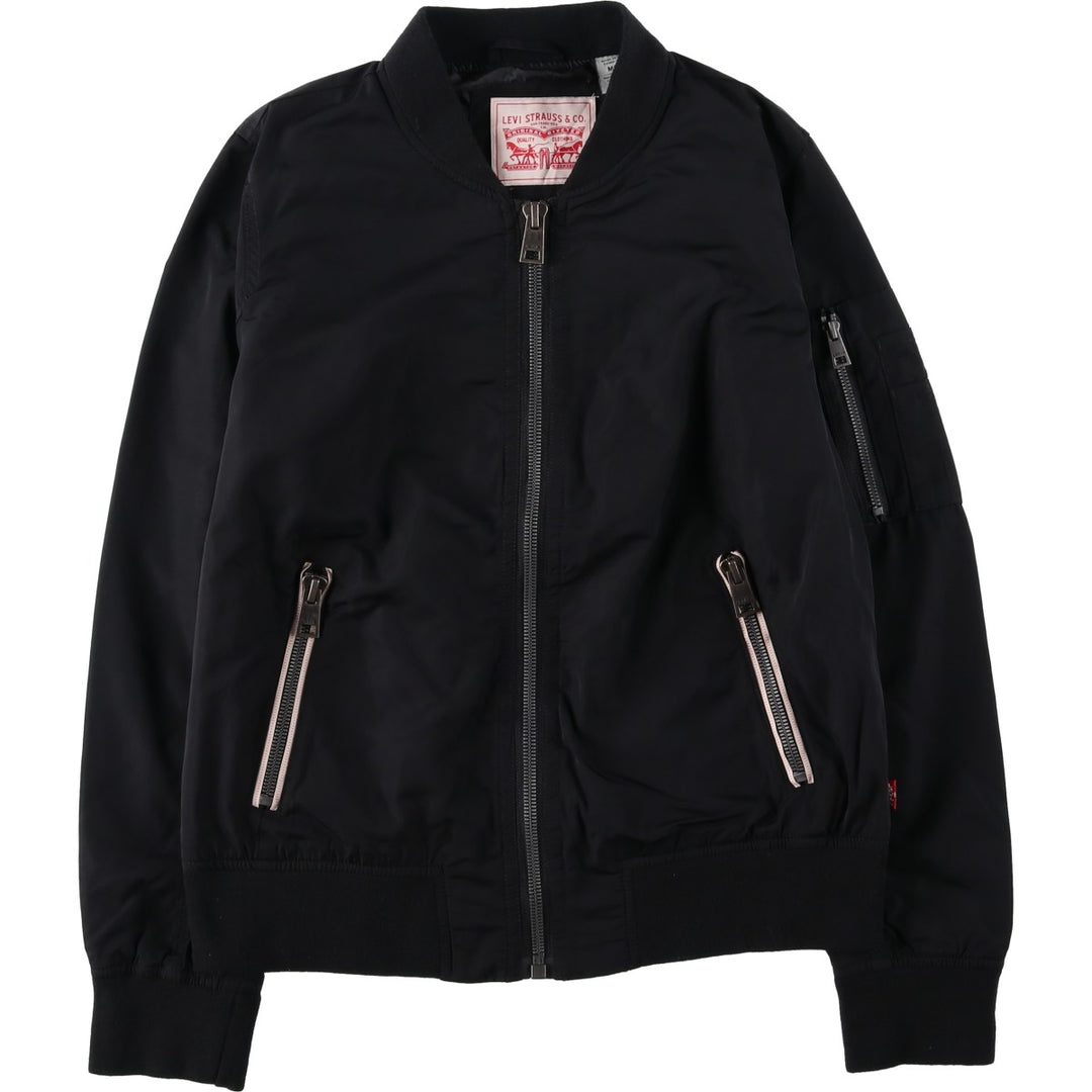 Levi's MA-1 type military flight jacket, men's size M equivalent. polyester black type Vintage Second Hand