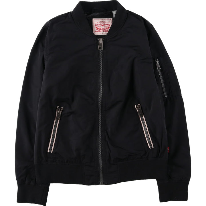 Levi's MA-1 type military flight jacket, men's size M equivalent. polyester black type Vintage Second Hand