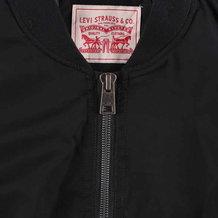 Levi's MA-1 type military flight jacket, men's size M equivalent. polyester black type Vintage Second Hand