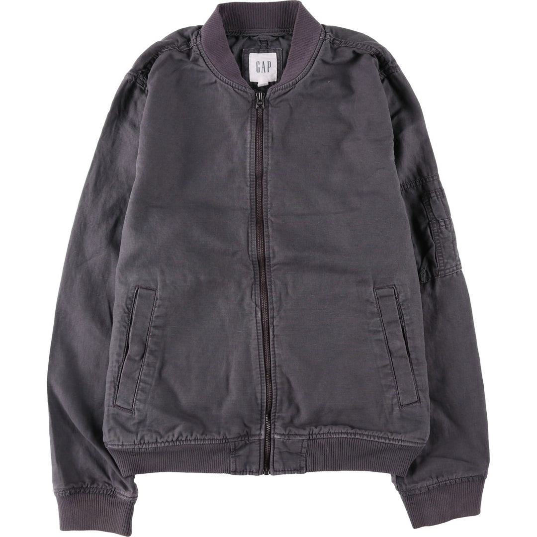 GAP MA-1 type military flight jacket, men's size M equivalent. unclear Charcoal Vintage Second Hand