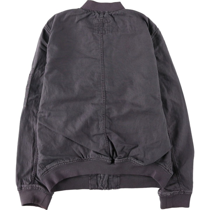 GAP MA-1 type military flight jacket, men's size M equivalent. unclear Charcoal Vintage Second Hand