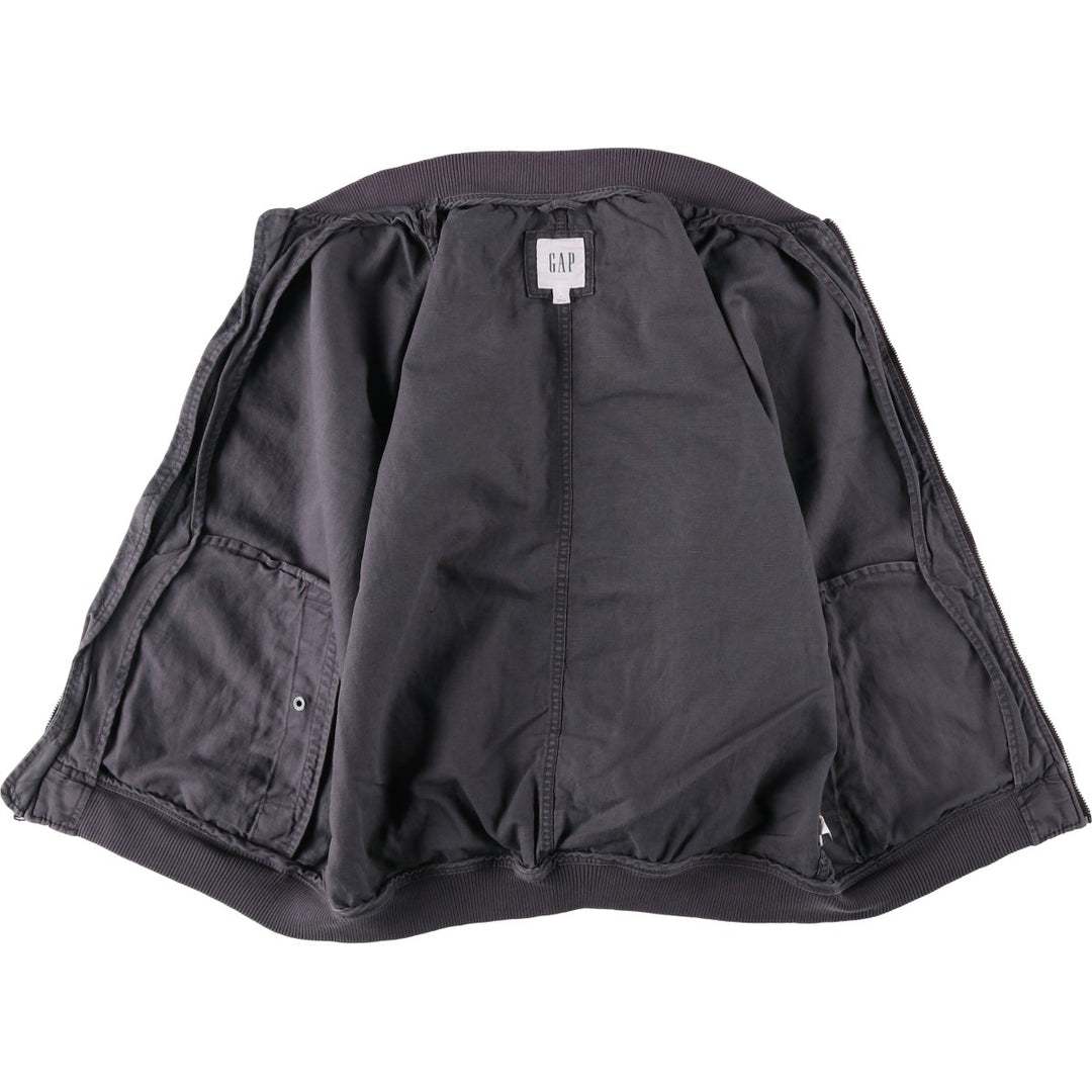 GAP MA-1 type military flight jacket, men's size M equivalent. unclear Charcoal Vintage Second Hand