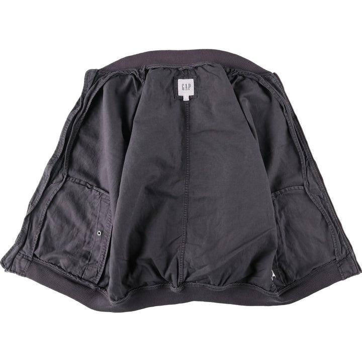 GAP MA-1 type military flight jacket, men's size M equivalent. unclear Charcoal Vintage Second Hand