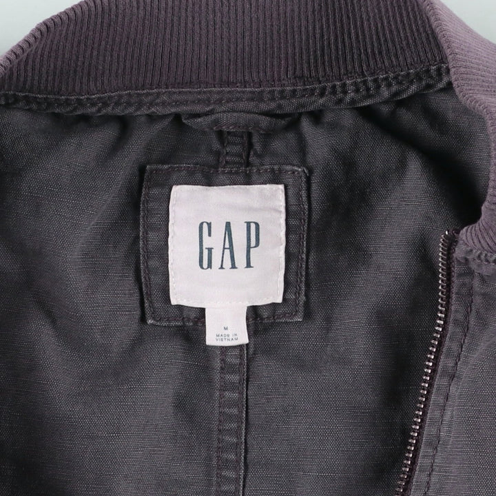 GAP MA-1 type military flight jacket, men's size M equivalent. unclear Charcoal Vintage Second Hand