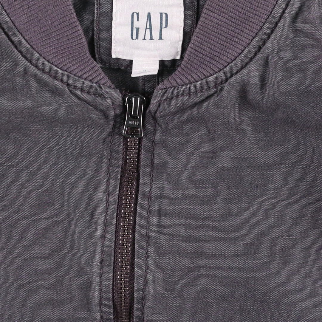 GAP MA-1 type military flight jacket, men's size M equivalent. unclear Charcoal Vintage Second Hand