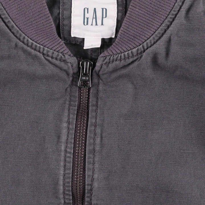 GAP MA-1 type military flight jacket, men's size M equivalent. unclear Charcoal Vintage Second Hand